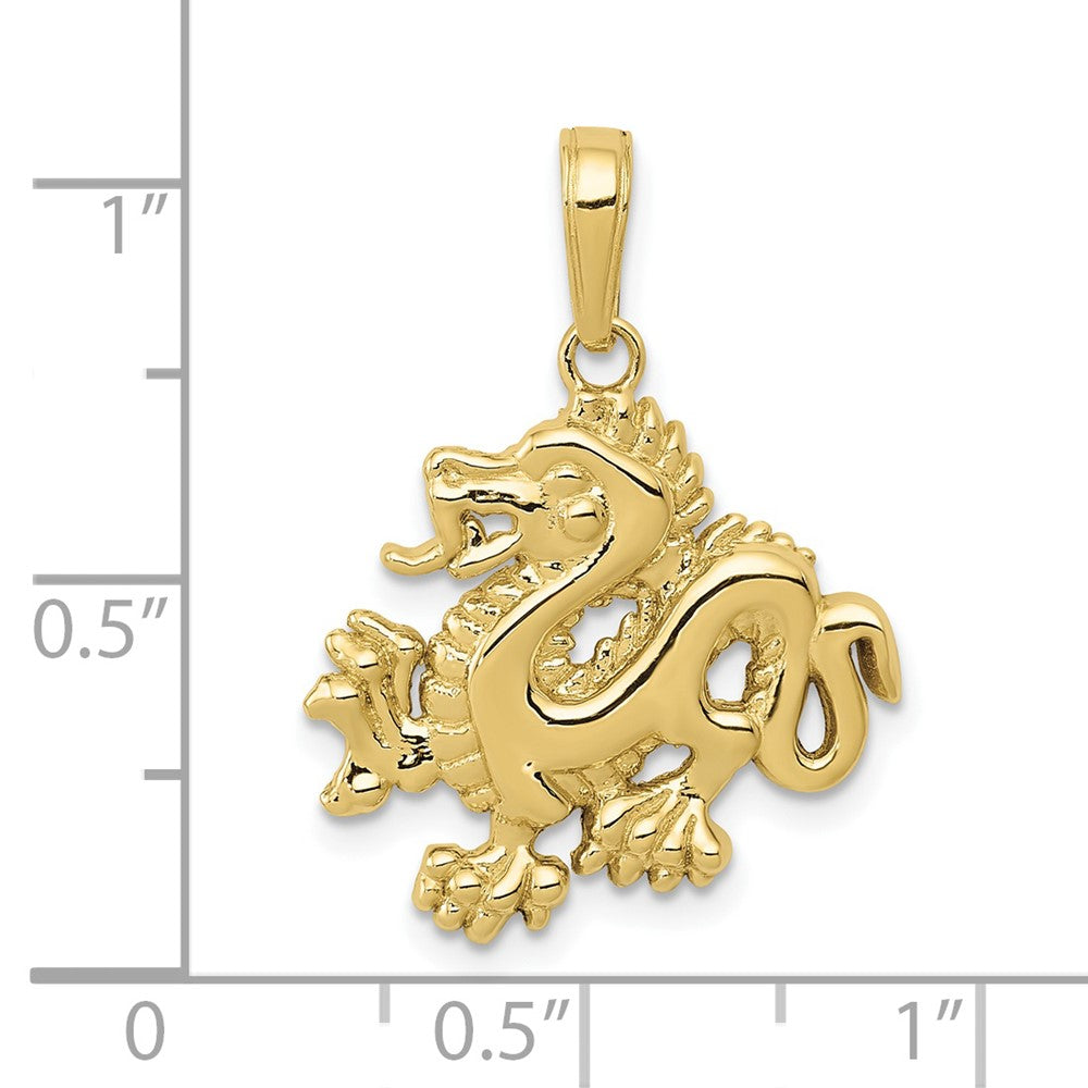 10k Gold Dragon Pendant