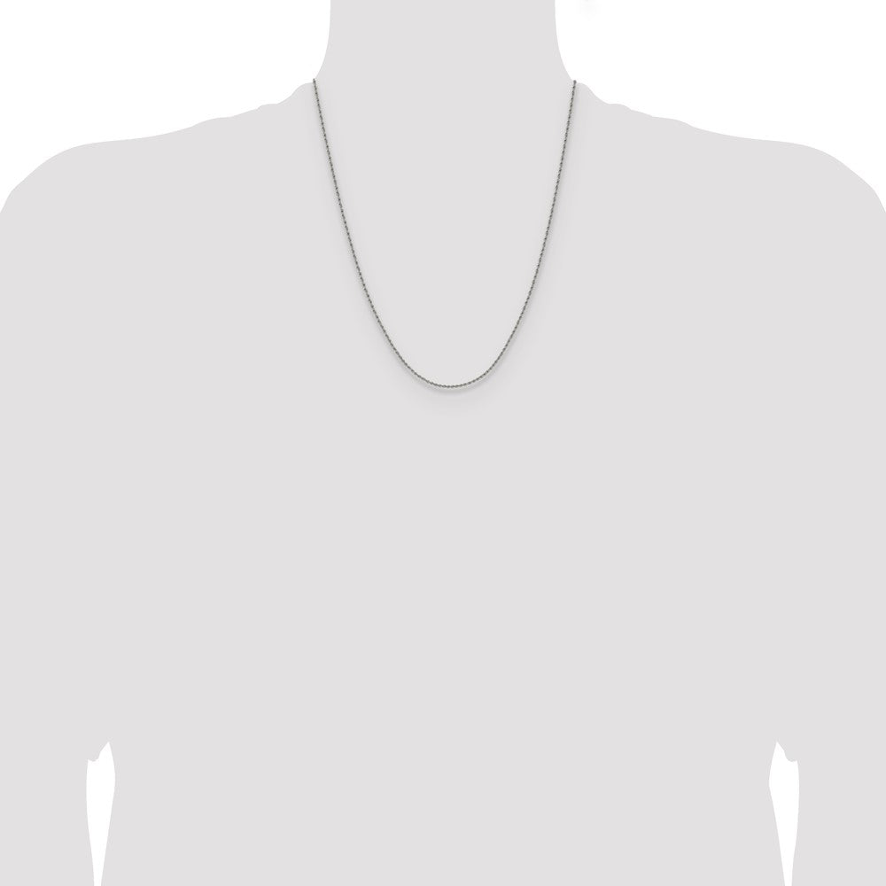 Chisel Stainless Steel Polished 1.5mm 22 inch Rope Chain