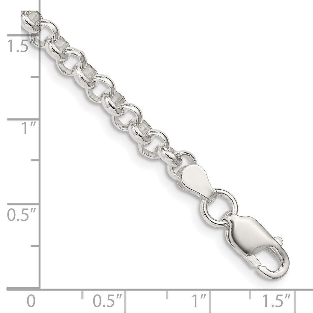 Sterling Silver 4.75mm Rolo Bracelet 7.5 inches