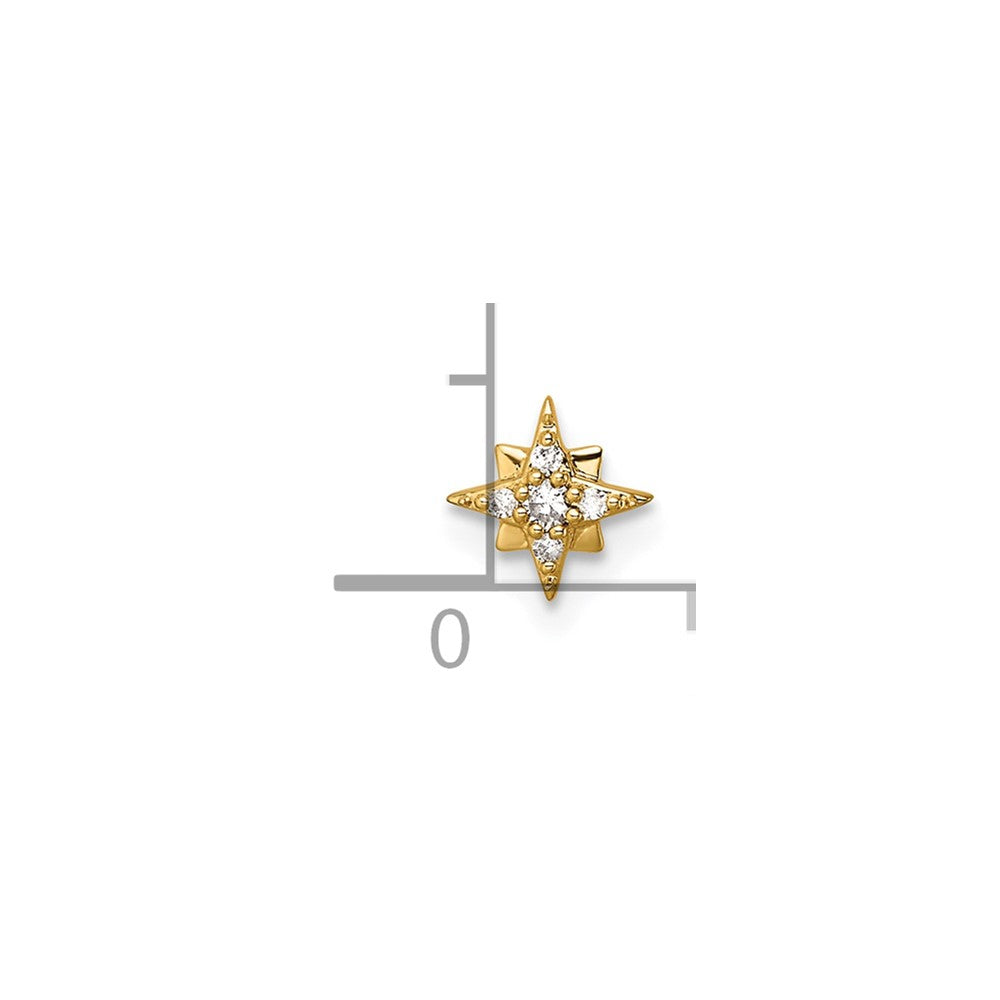 Stella & Dot 10ky Diamond Star Charm Element