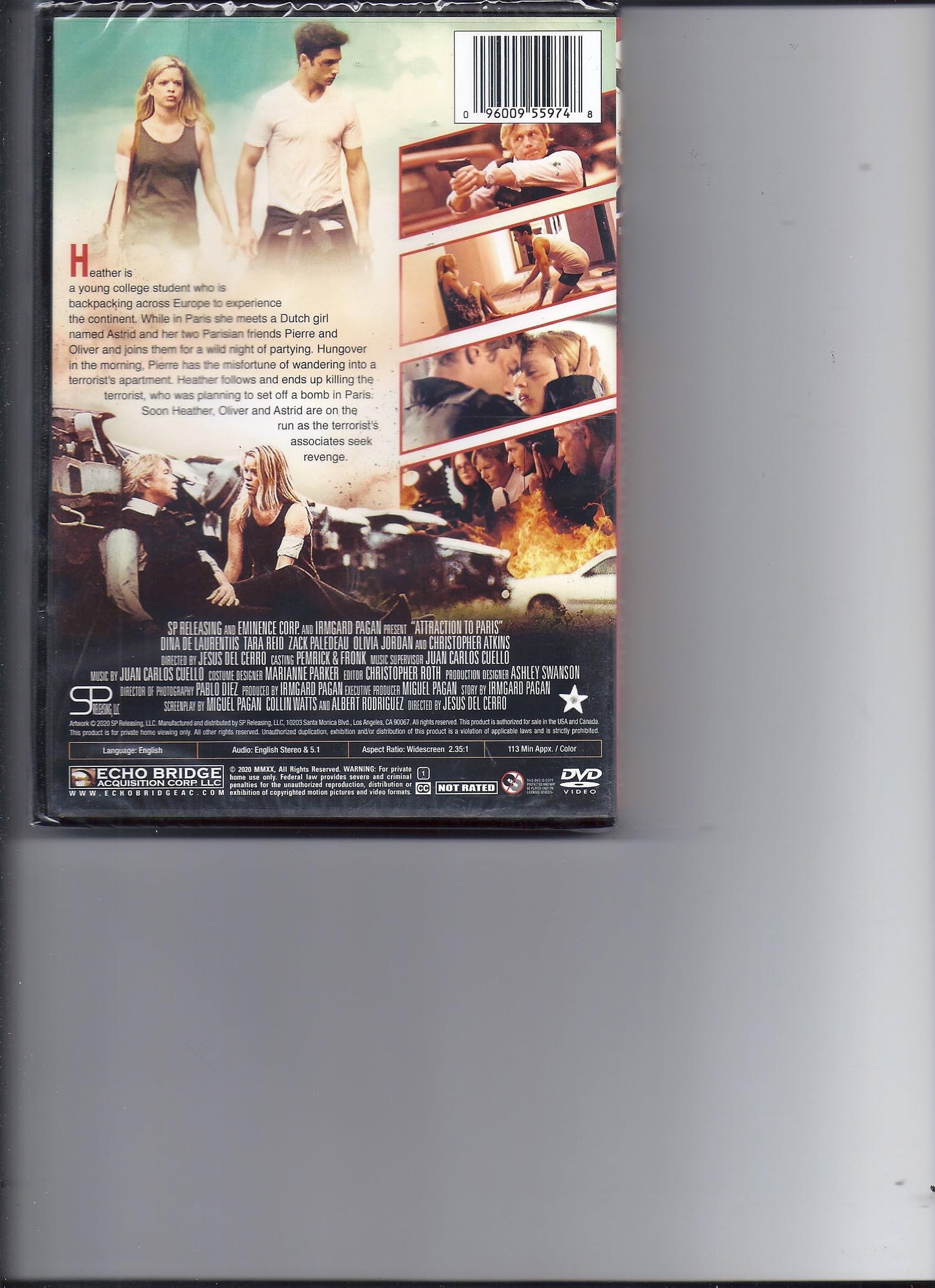 DVD ATTRACTION TO PARIS, ACTION FILM