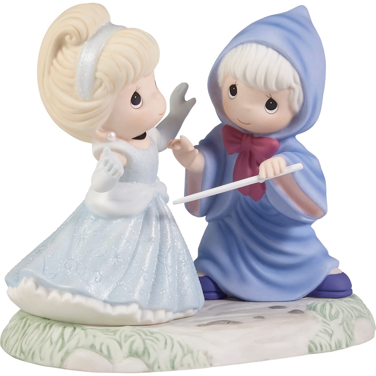 Precious Moments May All Your Dreams Come True Hand-painted Porcelain Disney Cinderella And Fairy Godmother Figurine