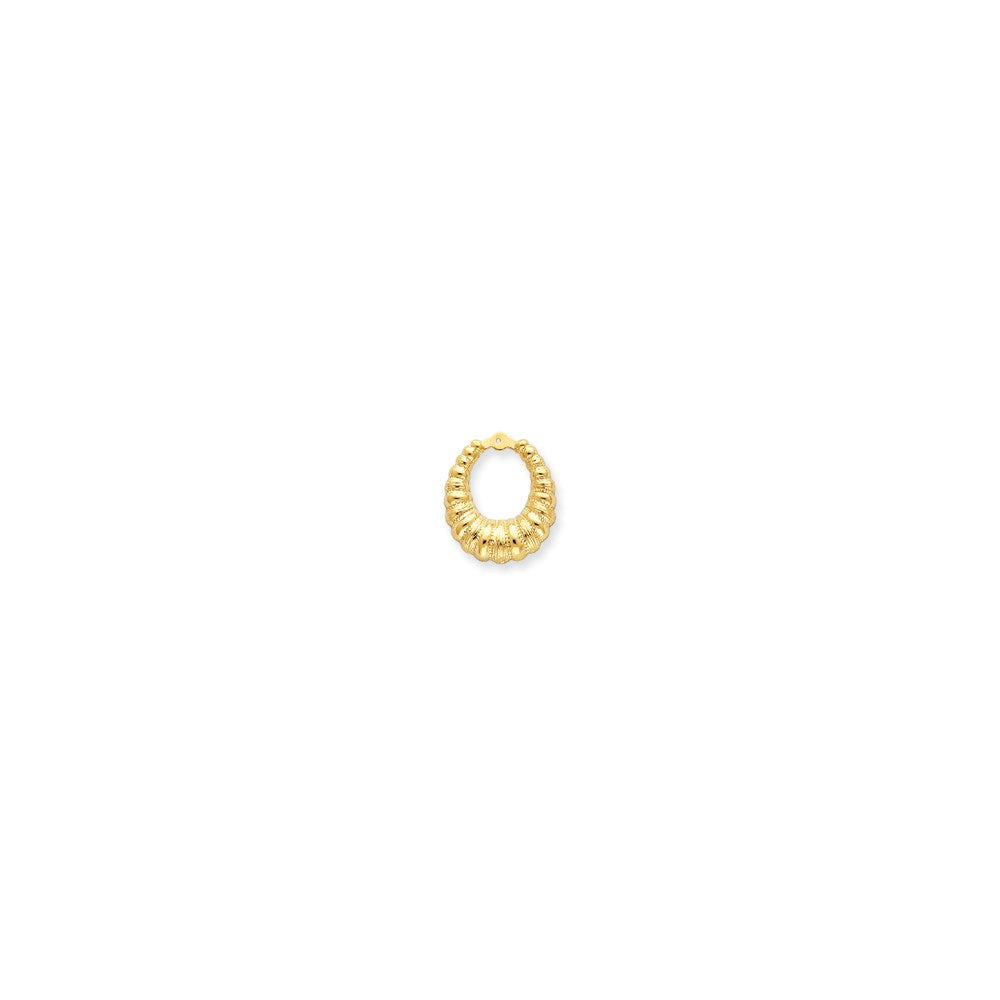 14k Polished Fancy Earring Jackets