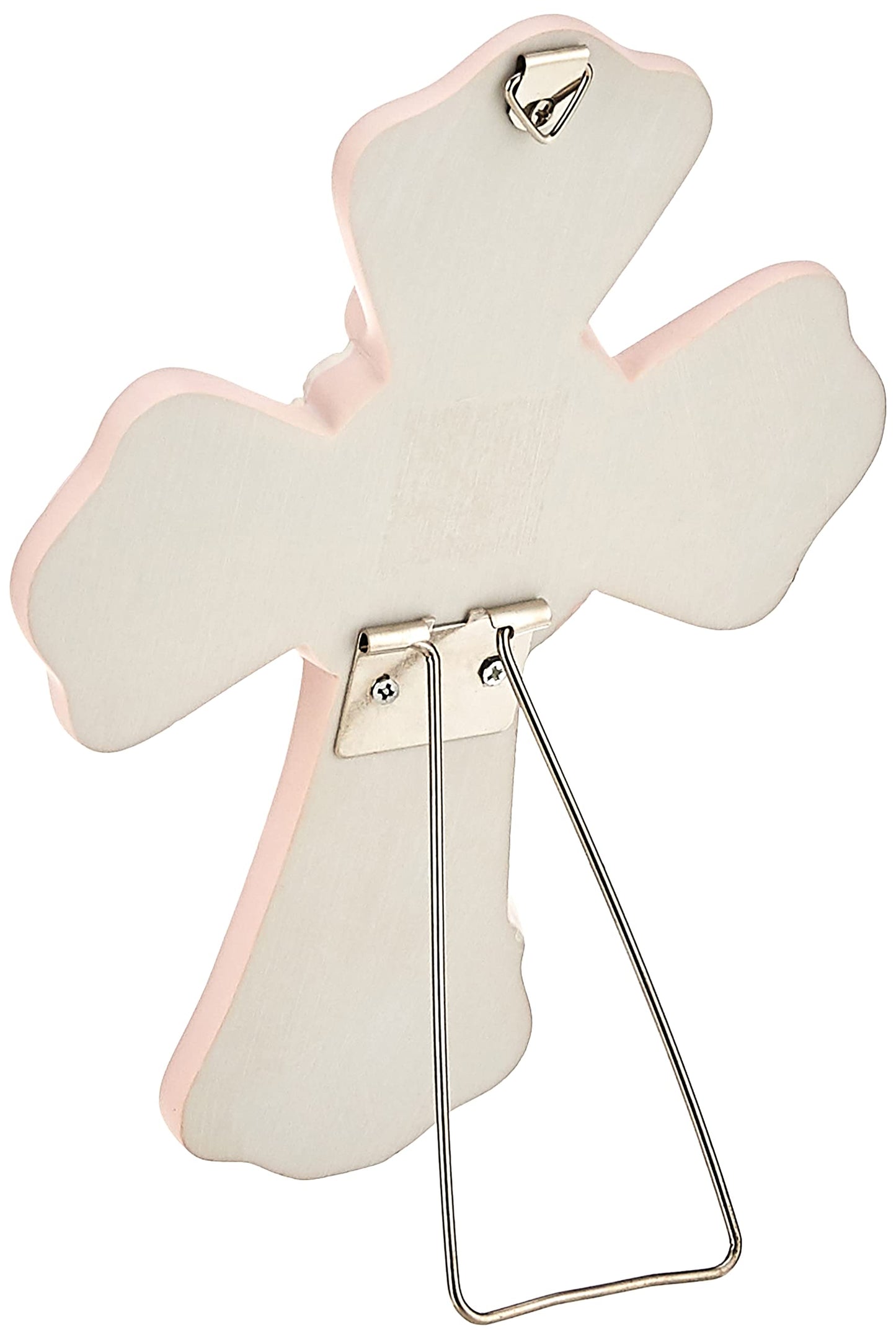 Precious Moments Pink Resin JESUS LOVES ME Cross Plaque