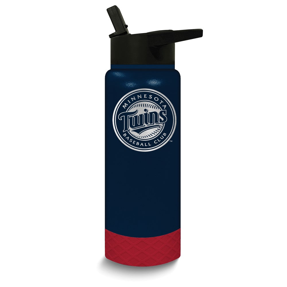 MLB Minnesota Twins Stainless Steel Silicone Grip 24 oz. Water Bottle