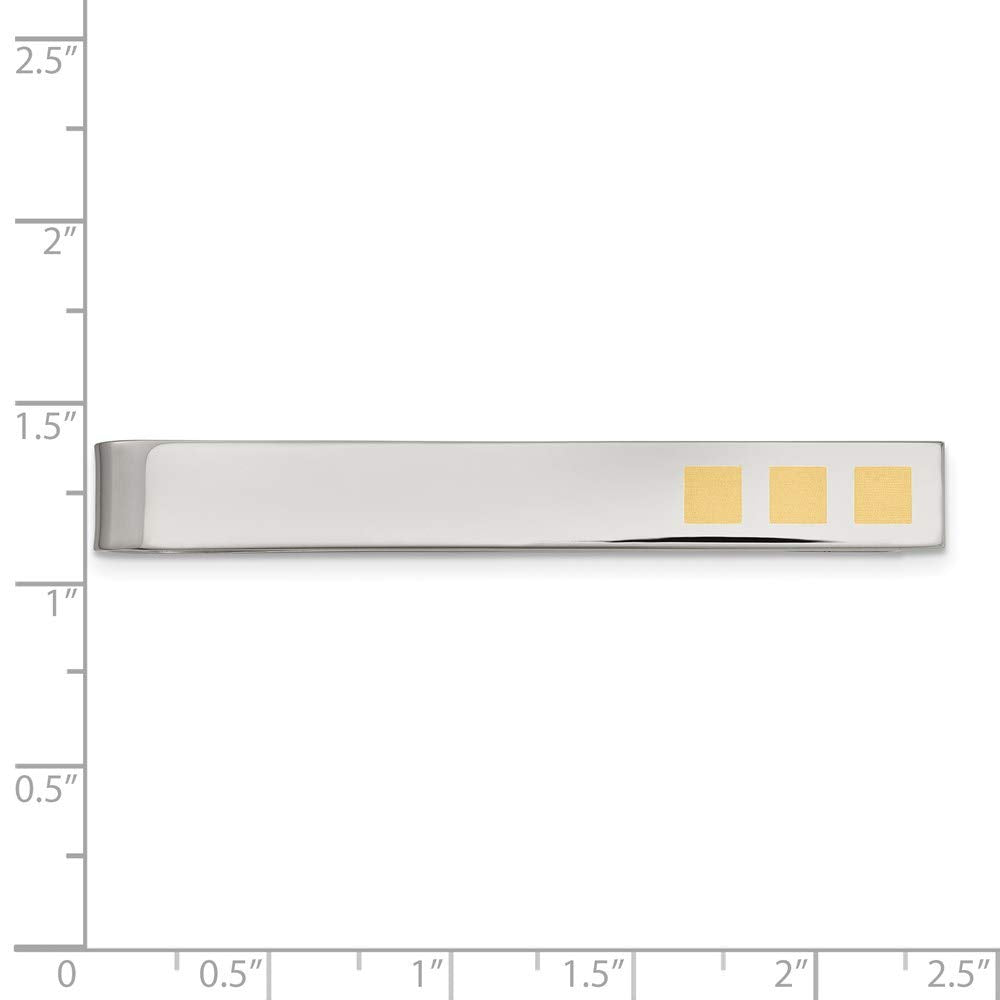 Chisel Stainless Steel Tie Clip