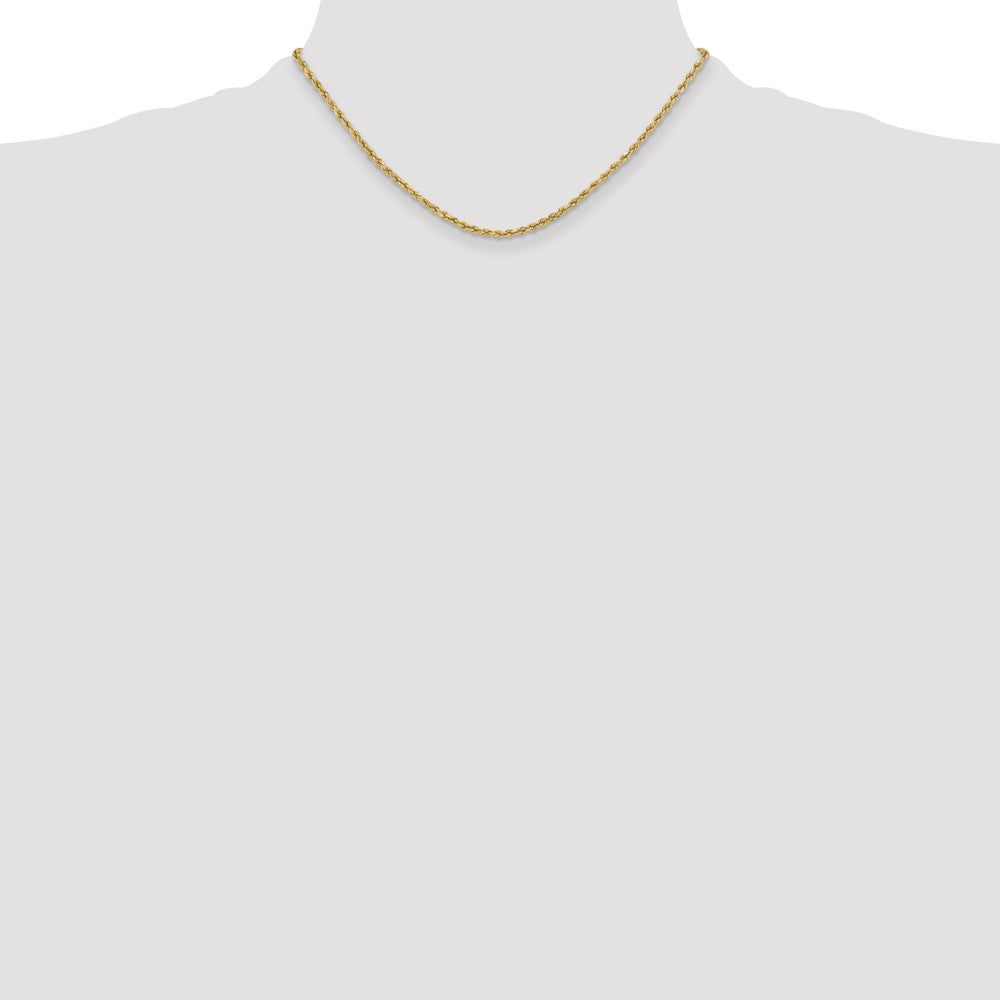 10k 3mm Semi-solid D/C Rope Chain