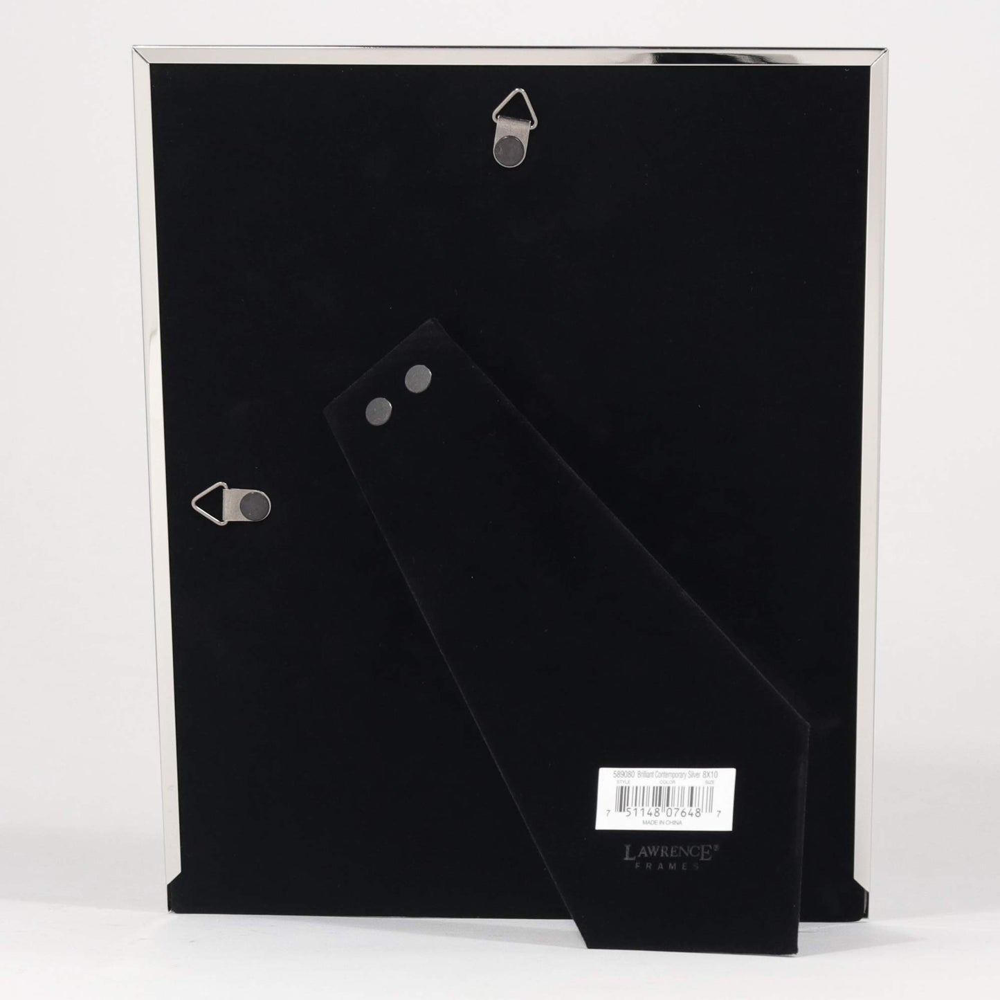 Lawrence Frames 8x10 Flat Silver Metal Picture Frame
