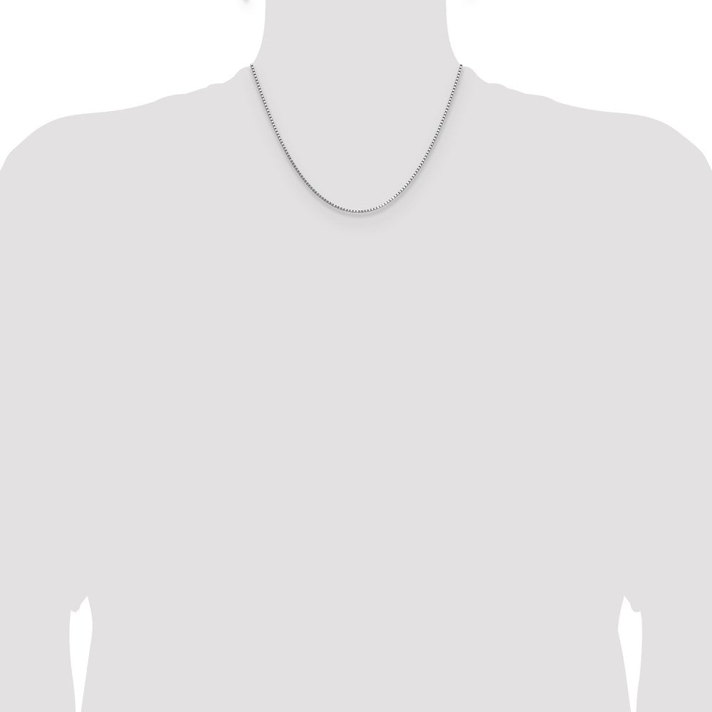 14K White Gold 1.10mm Box Chain