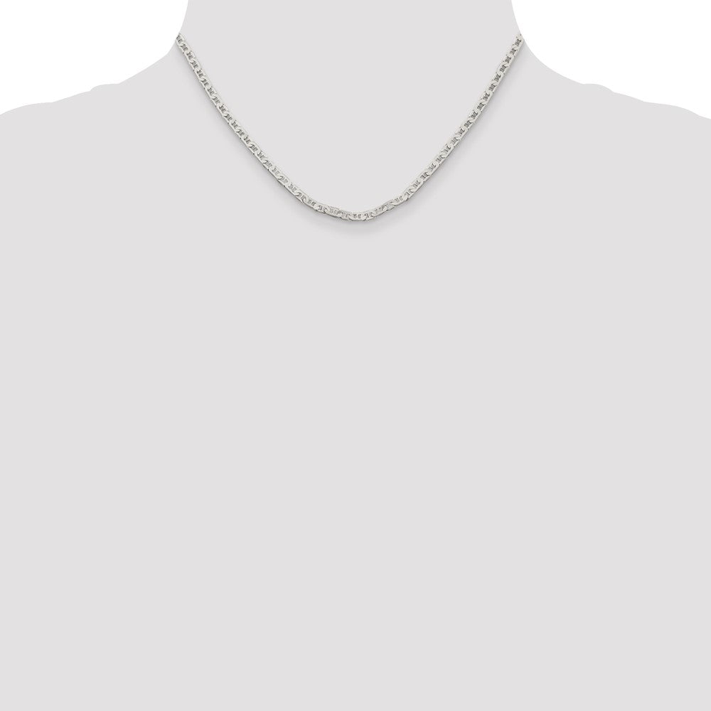 Sterling Silver 3mm Flat Anchor Chain 16 Inches
