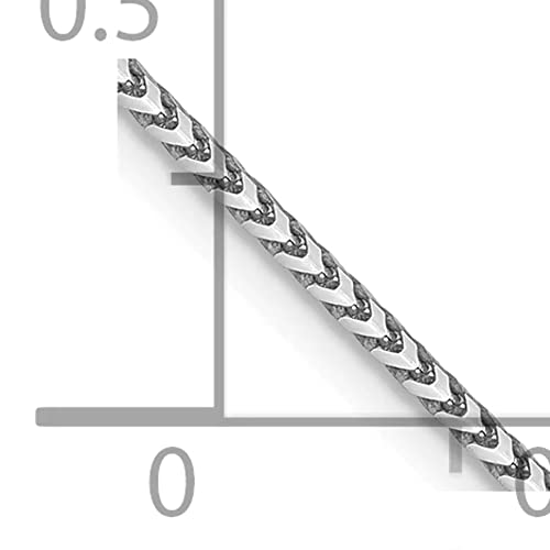 14K White Gold 1.1mm Franco Chain