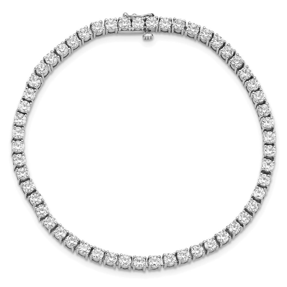Sterling Silver Rhodium-plated Diamonore Tennis Bracelet