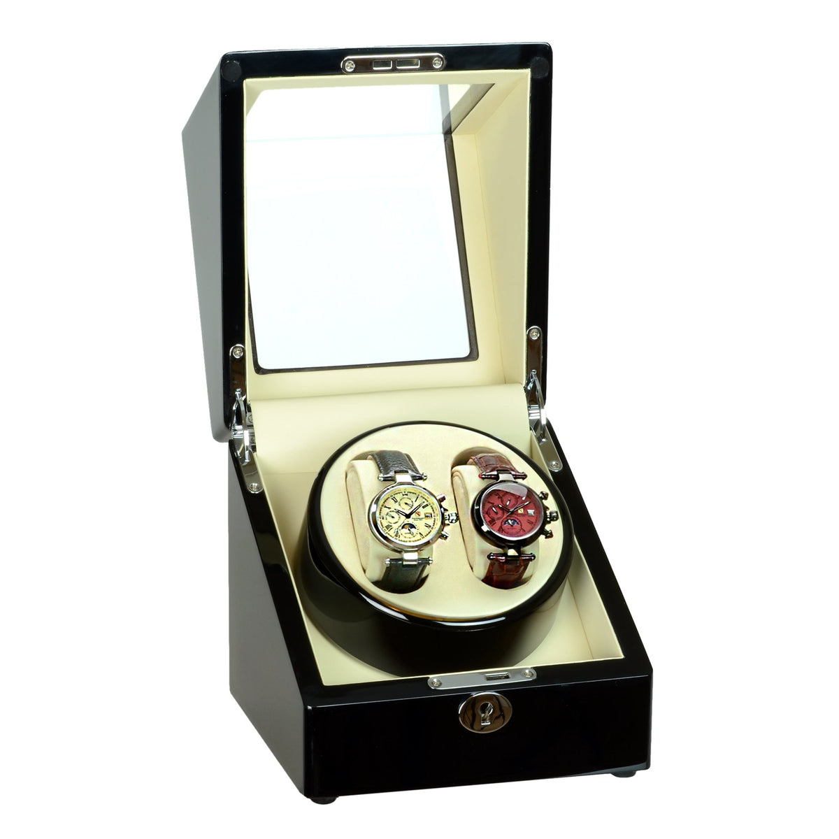 Steinhausen Heritage Onyx Finish Dual Watch Winder