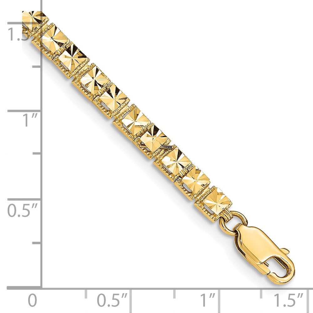 10K Diamond-Cut Bracelet