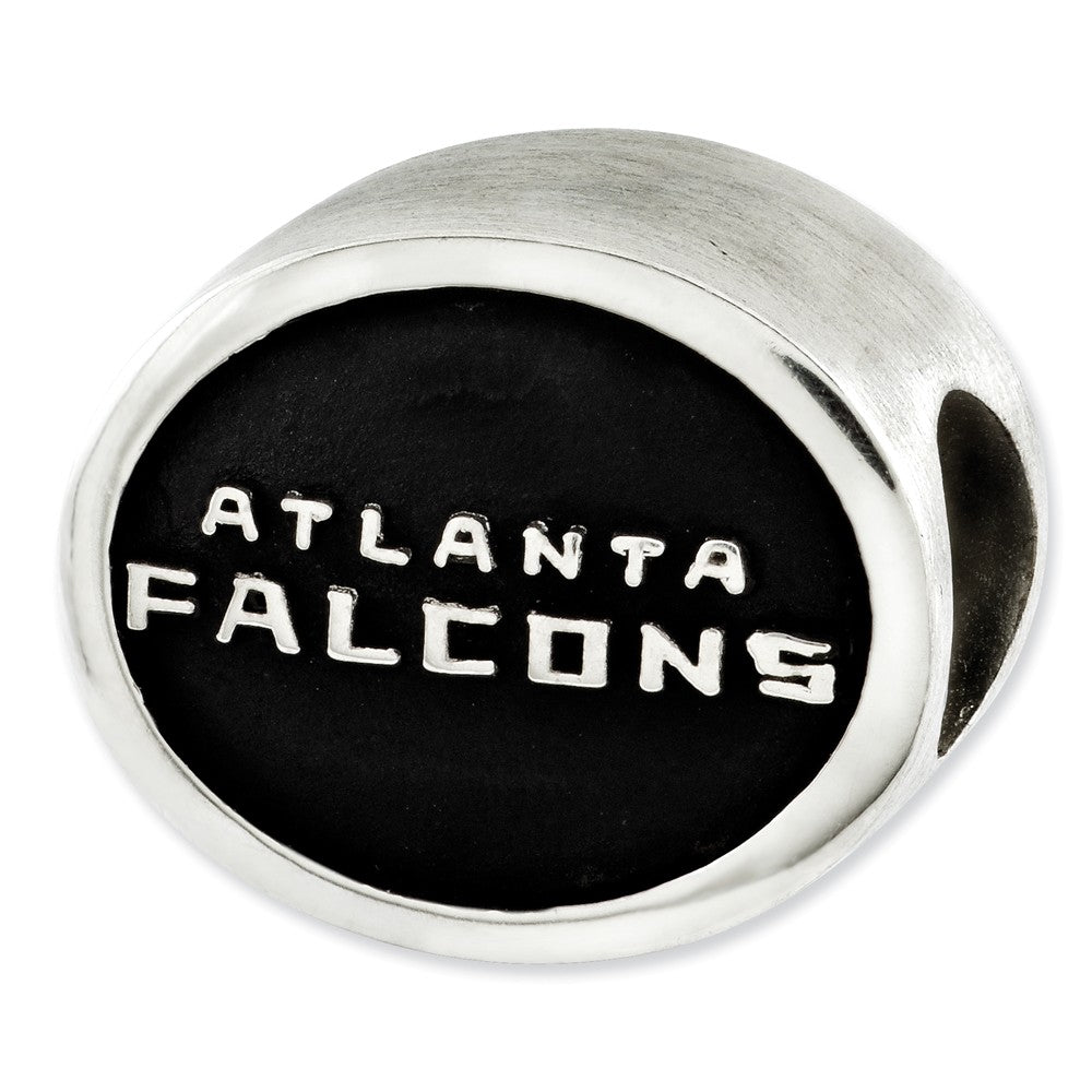 Sterling Silver Enameled LogoArt Atlanta Falcons NFL Bead