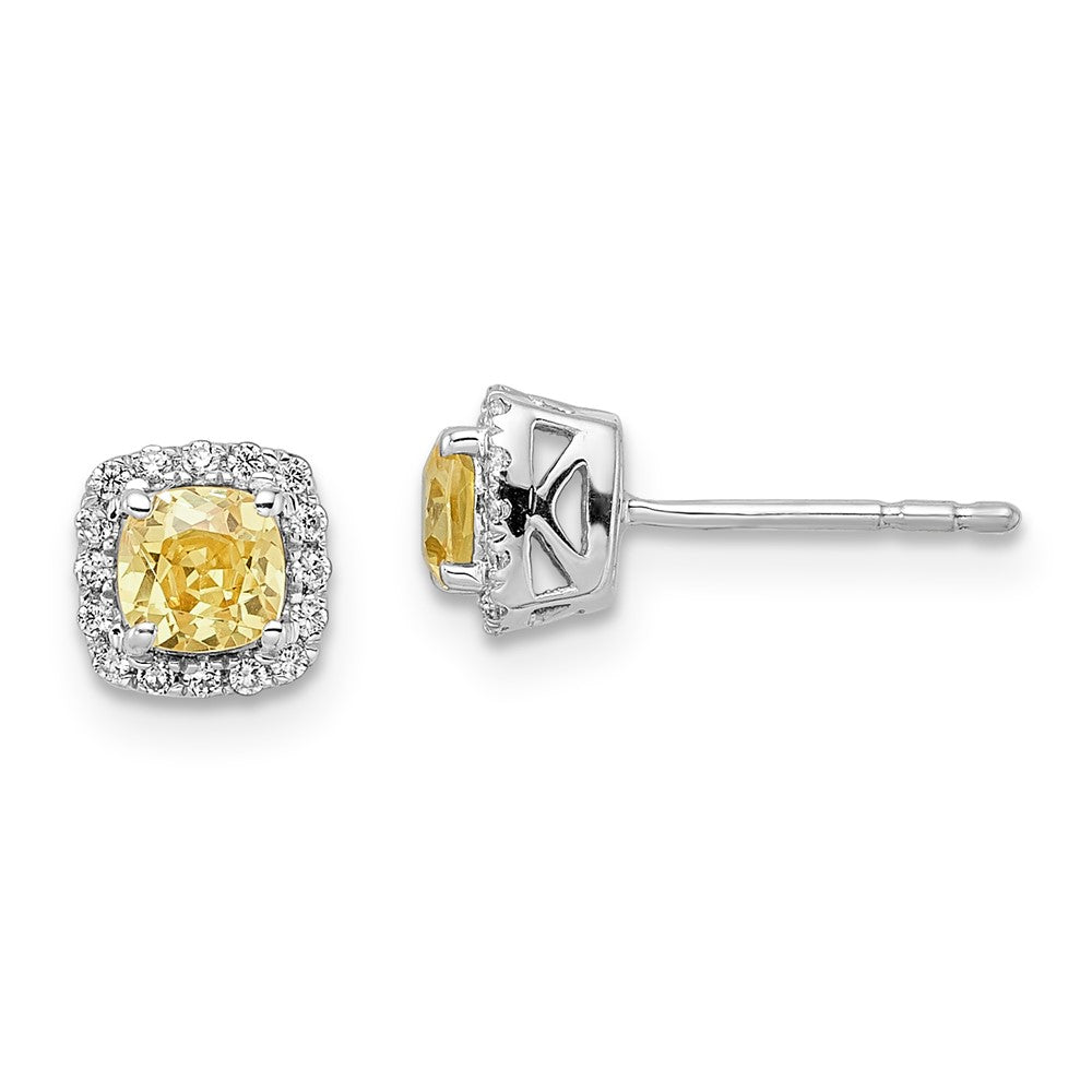 10kw ANT Citrine and Diamond Earring