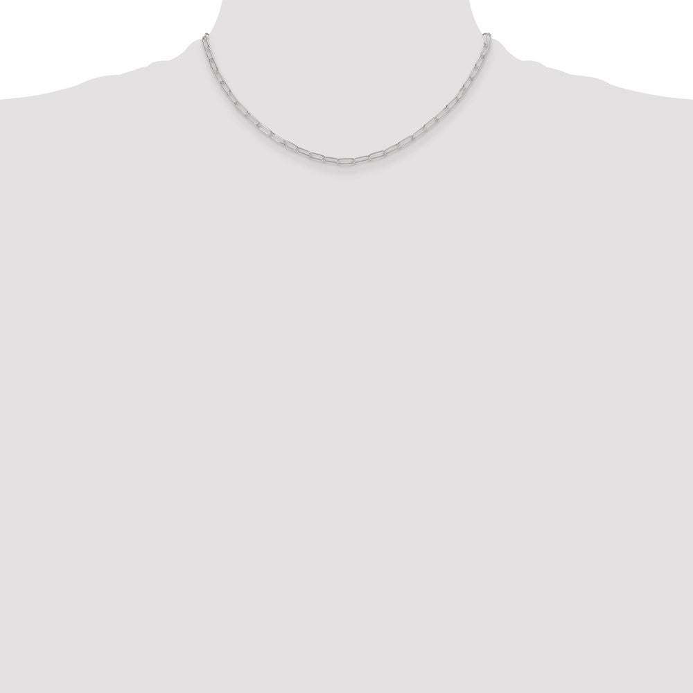 Sterling Silver Polished 2.9mm Paperclip Chain