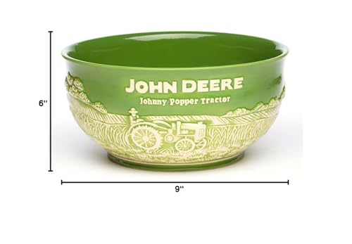 John Deere Large Stoneware Popcorn Bowl