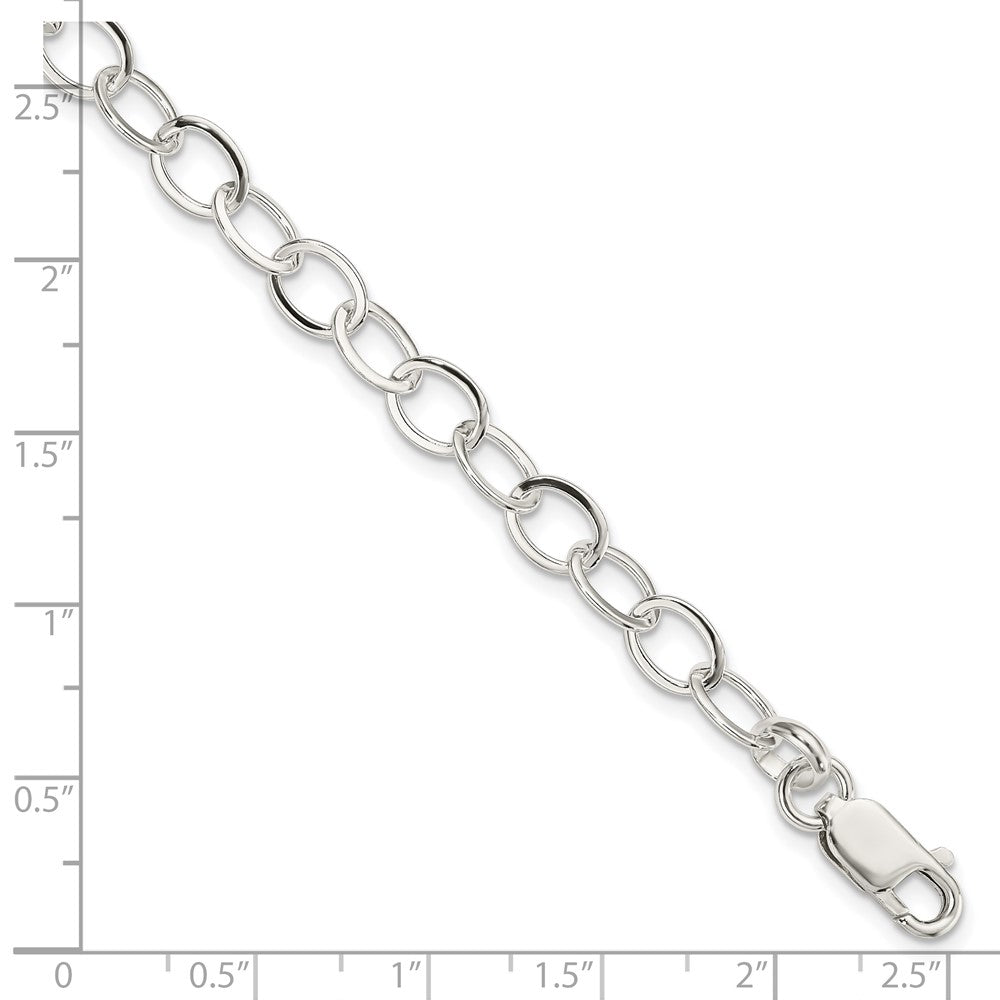 Sterling Silver 7.5inch Fancy Link Bracelet 7.5 inches