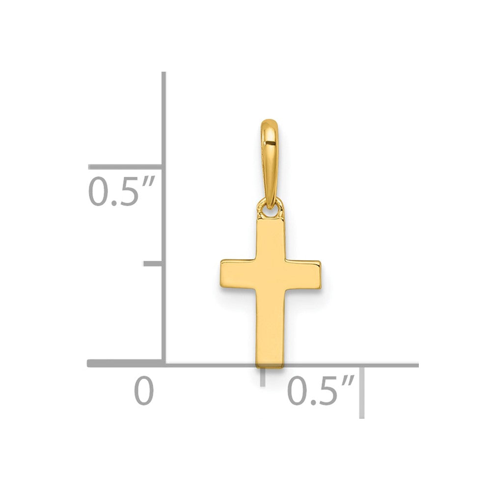 14k Madi K Polished Cross Childrens Charm / Pendant