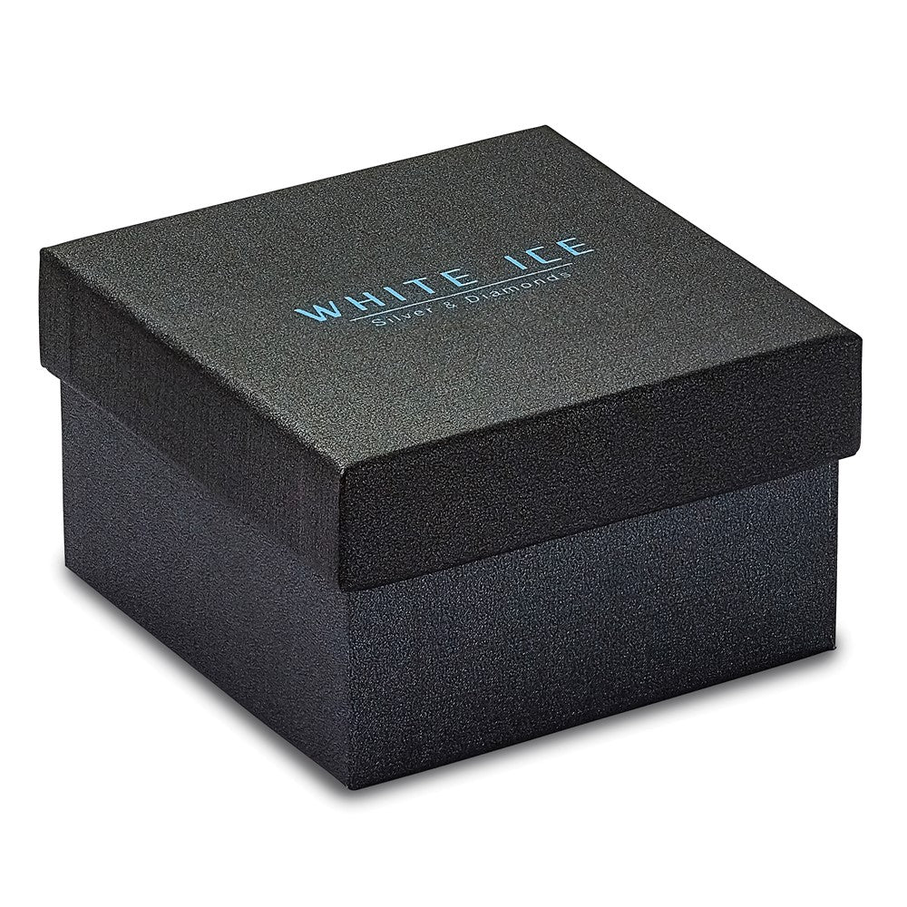 White Ice Sterling Silver Rhodium-plated 18 Inch Diamond Butterfly Necklace with 2 Inch Extender 18 Inches