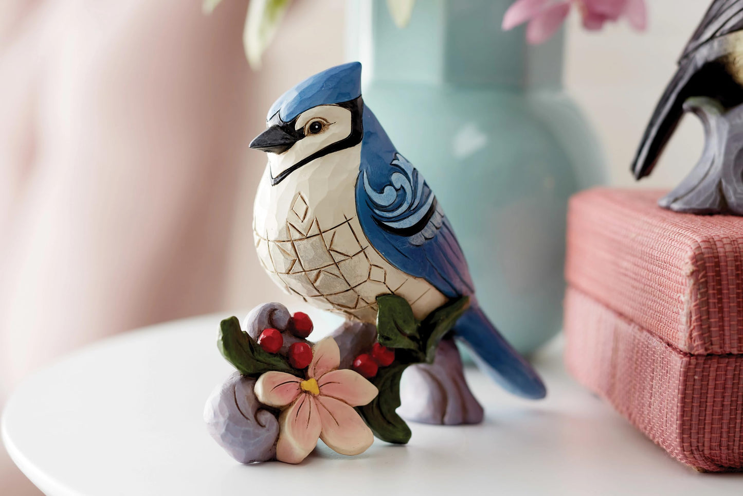 Enesco Jim Shore JS HWC Fig Blue Jay, Figurine, 4.5in H