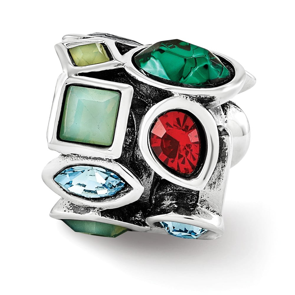 Sterling Silver Reflections Crystals Bead