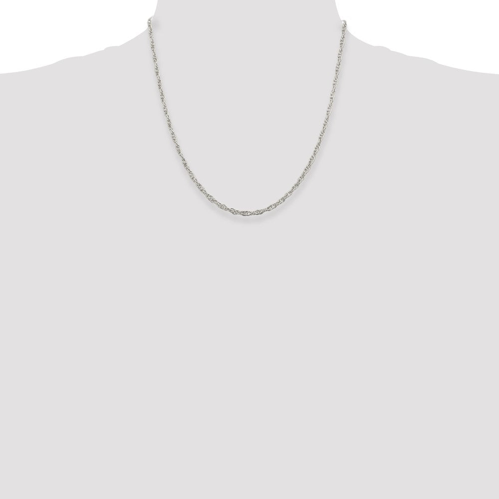 Sterling Silver 2.75mm Loose Rope Chain 20 Inches