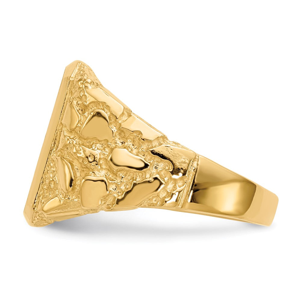 10k 14.0 x 13.0mm Open Back Men's Signet Ring