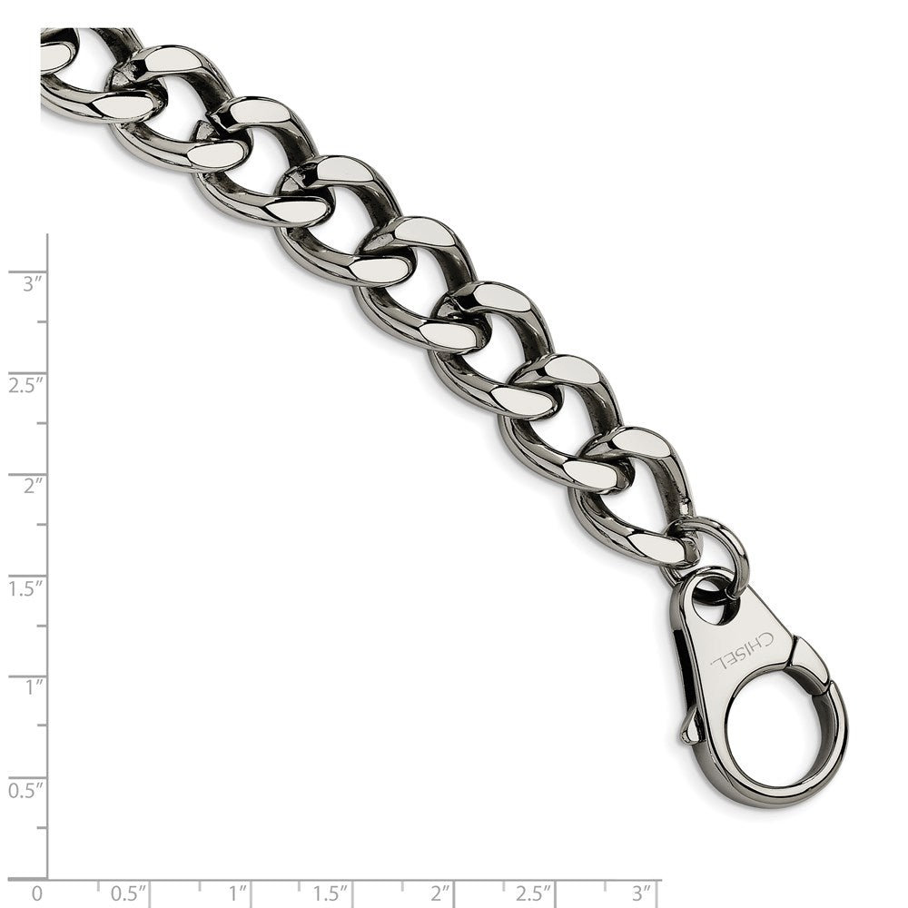 Stainless Steel Polished Large Link 8.5in Bracelet 8.5 inches