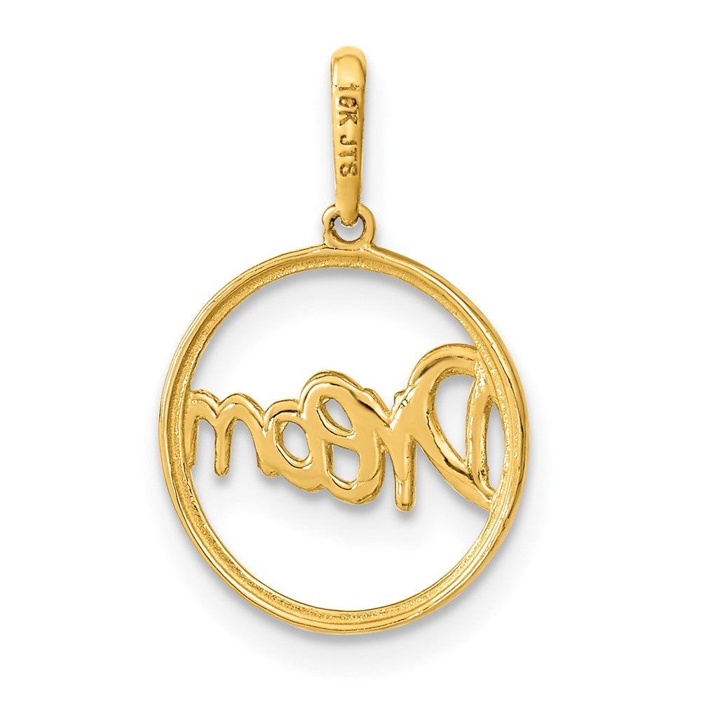 14K Polished Circle with DREAM Pendant