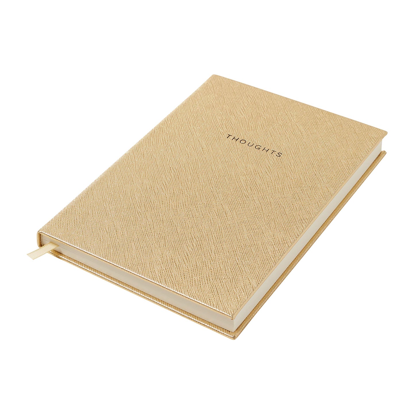 Eccolo Gold Thoughts Saffiano Journal