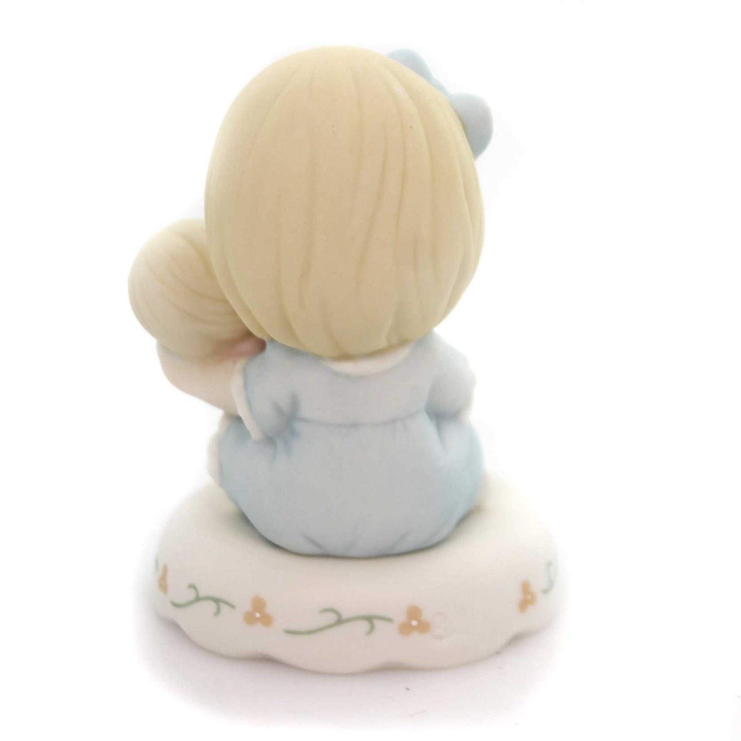 Precious Moments Growing in Grace Age Four Blonde Porcelain Figurine
