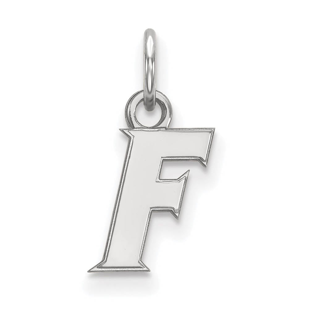 Sterling Silver U. of Florida XS (Tiny) Initial F Charm or Pendant