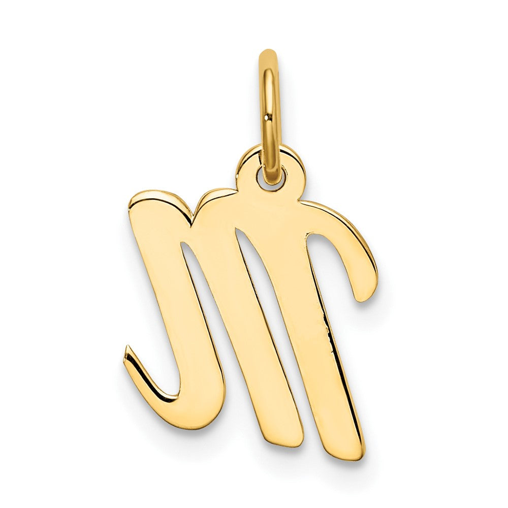 10k Small Script Initial M Charm