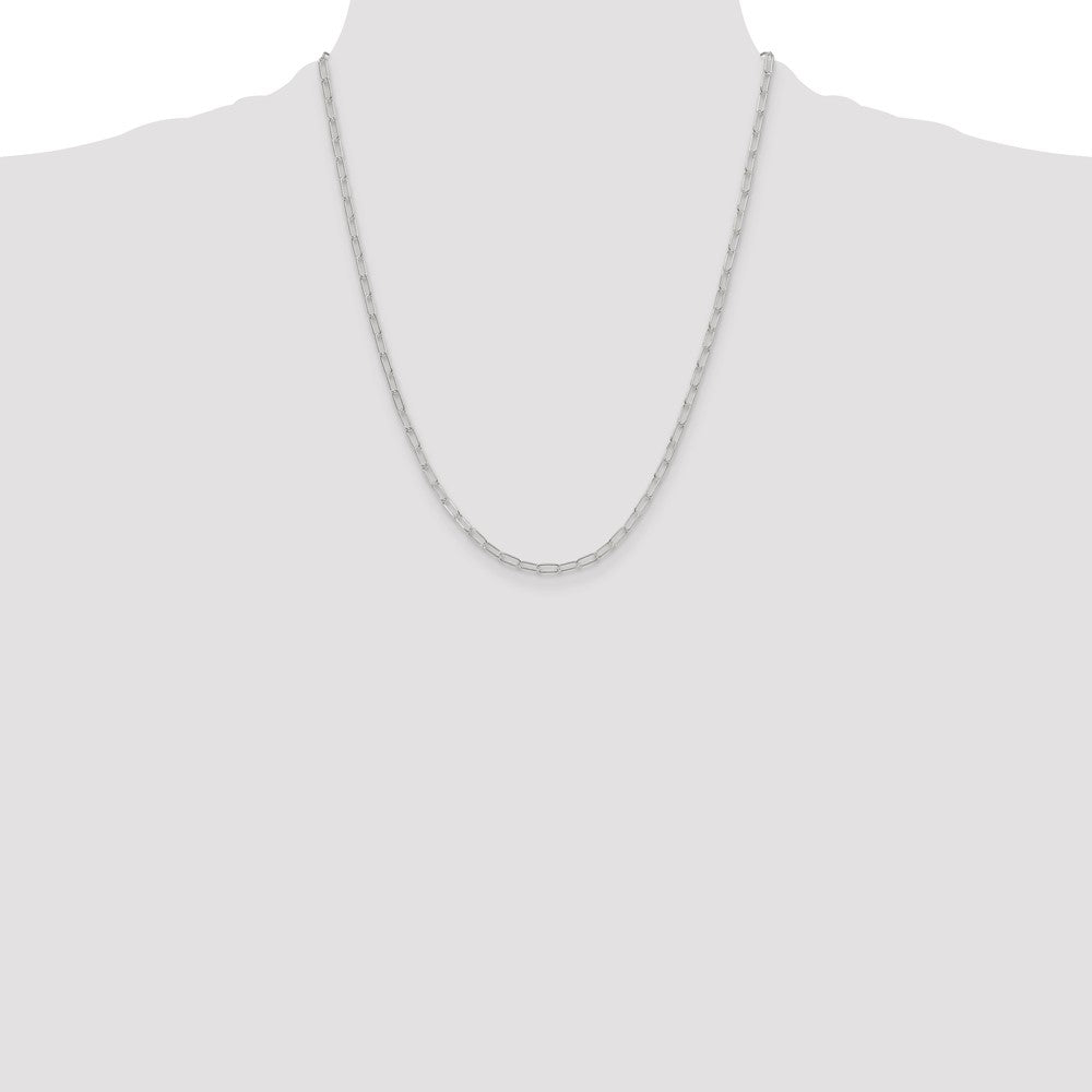 Sterling Silver Polished 2.9mm Paperclip Chain