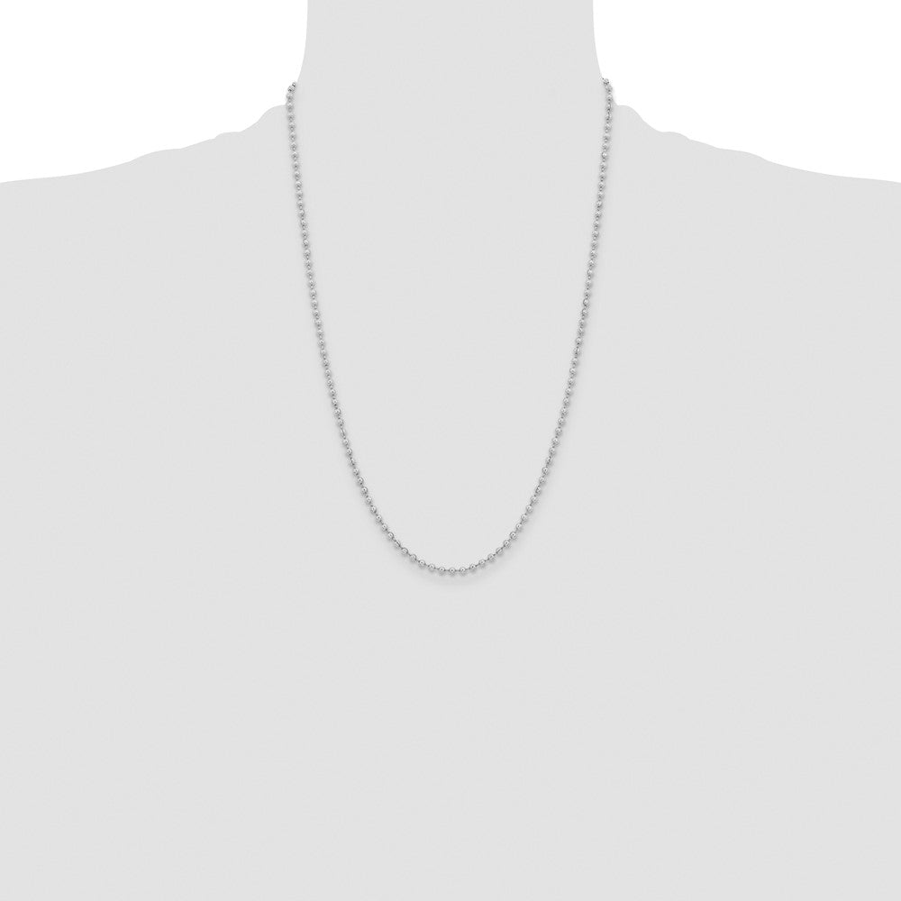 Stainless Steel Polished 3mm 24in Ball Chain