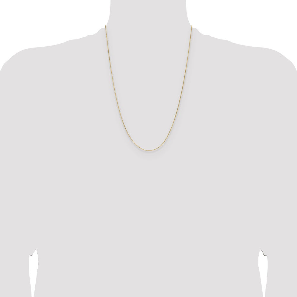 14K 1mm D/C Oval Link Chain