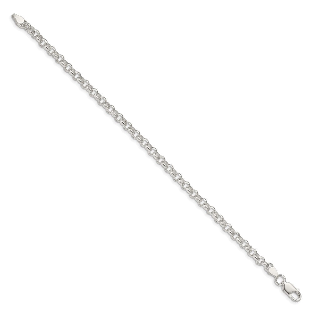 Sterling Silver 4.6mm Rolo Chain 8 inches
