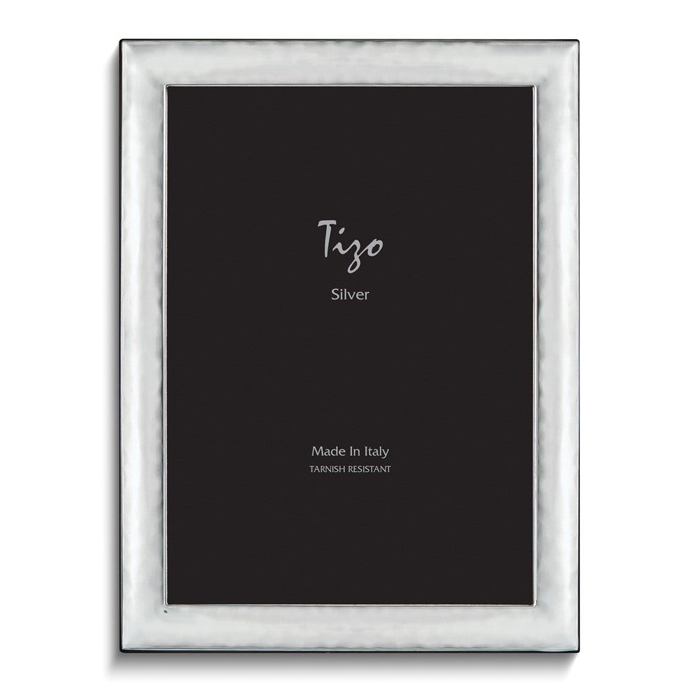 Silver-plated Hammered Rounded 8x10 Frame