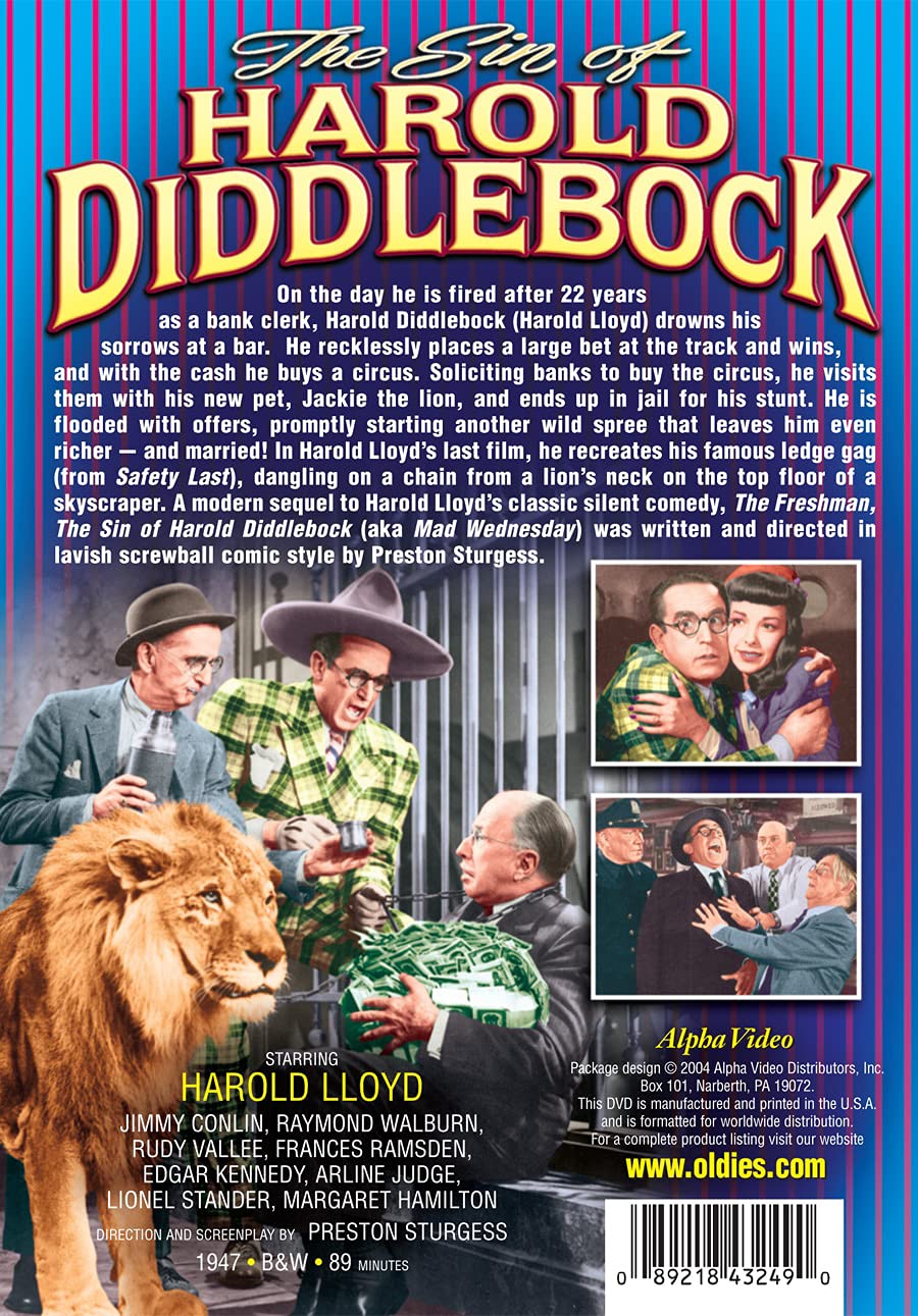 Sin of Harold Diddlebook (Unrated) (DVD), Alpha Video, Comedy