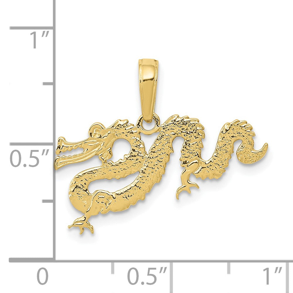 10k Gold Dragon Pendant