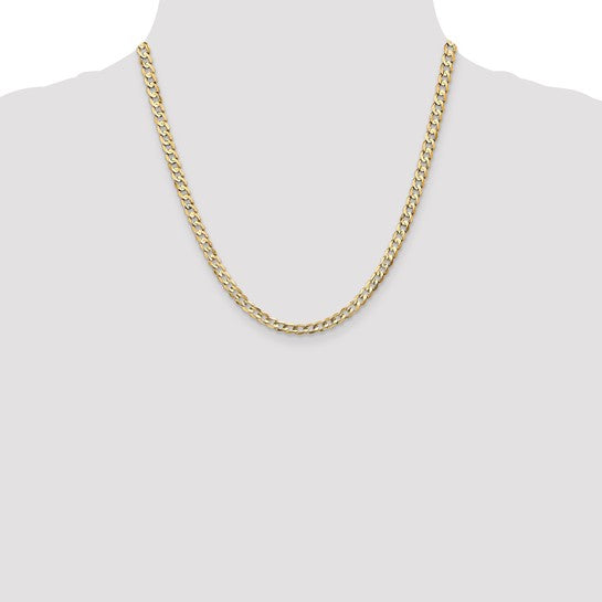 10K 4.5mm Open Concave Curb Chain 10K