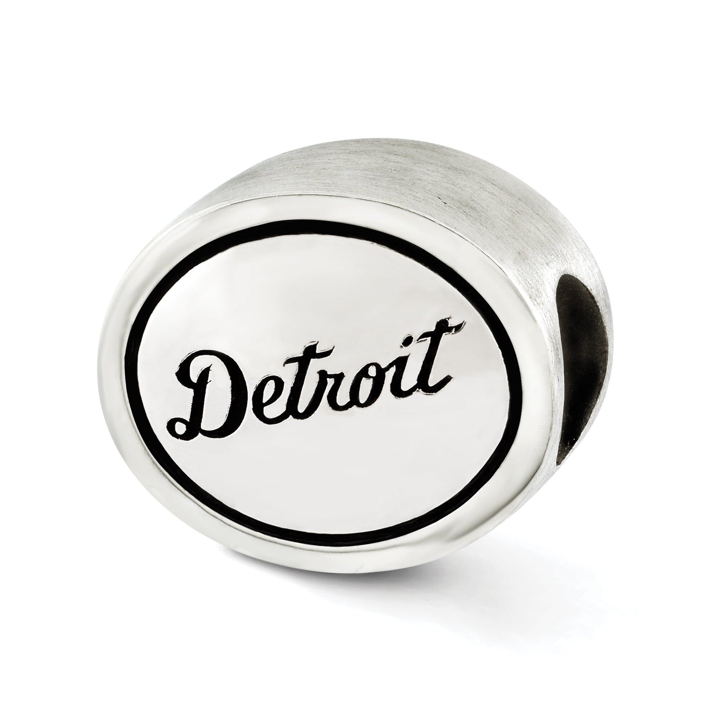 Sterling Silver MLB Siskiyou Buckle Antiqued Detroit Tigers Bead