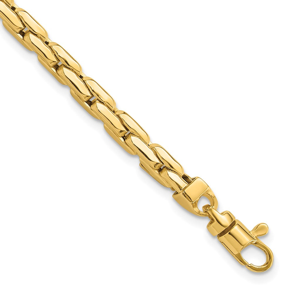 14K Polished 4.5mm Fancy Link Bracelet 4.5 inches