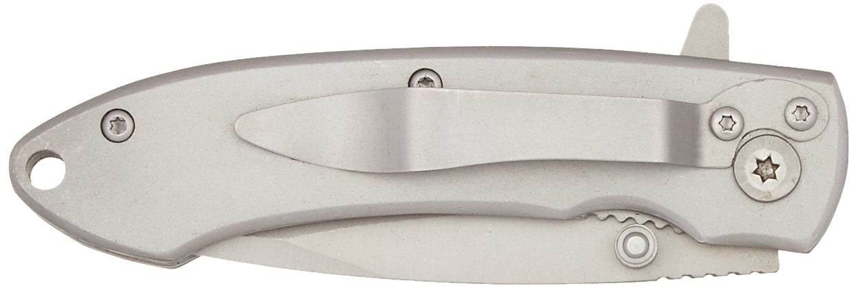 Frost Cutlery Stainless Steel Silver Shadow Locking Pocket Knife QGM15108