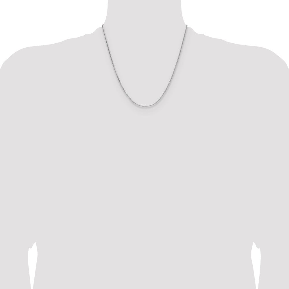 Sterling Silver 1.3mm 8 Sided D/C Double Spiga Chain