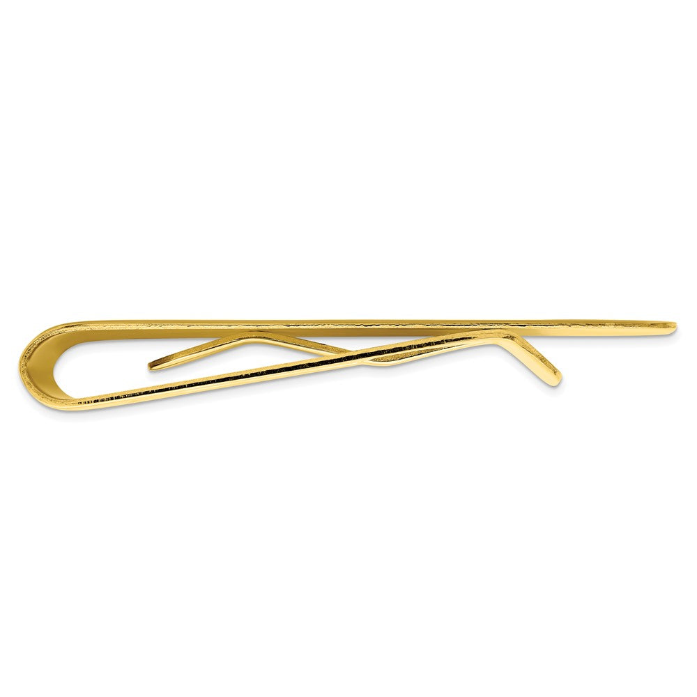 Gold-Plated Kelly Waters Engravable Grooved Starburst Money Clip