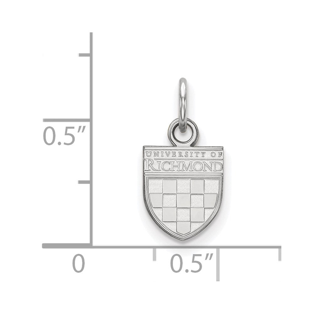 SS Rh-plat Logo Art University of Richmond XS Pendant