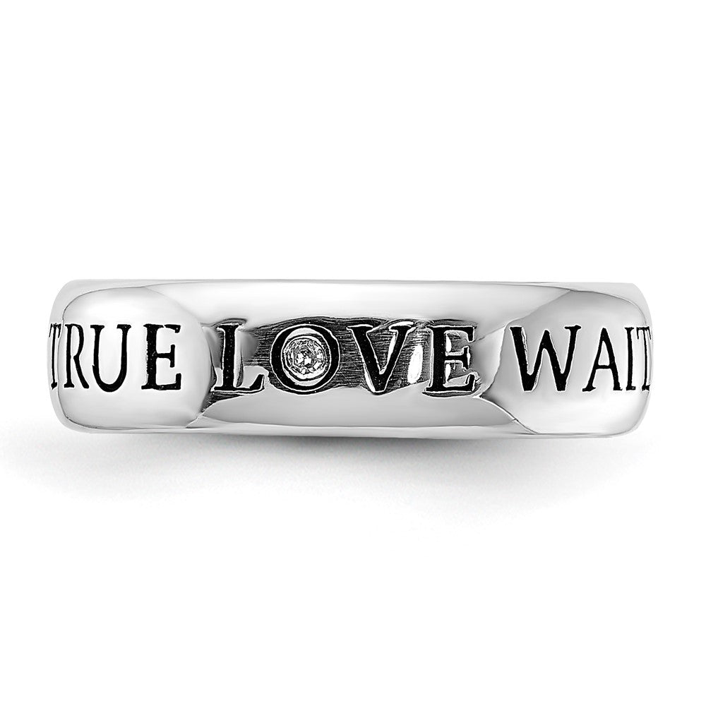 Sterling Silver Diamond Ring